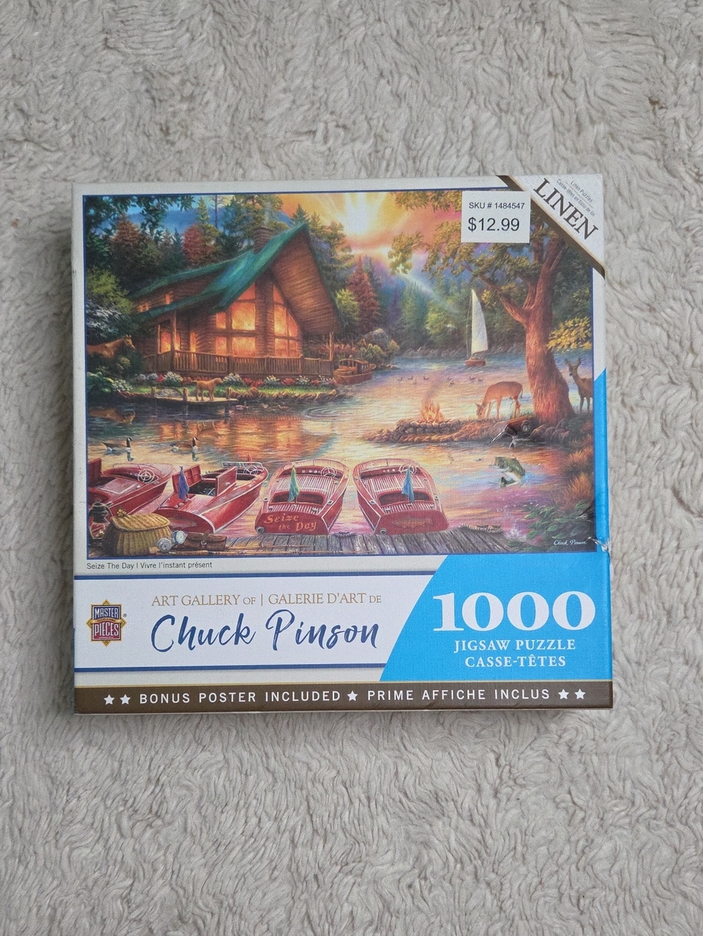 Master Pieces Chuck Pinson Art Gallery 1000 Piece Puzzle Linen